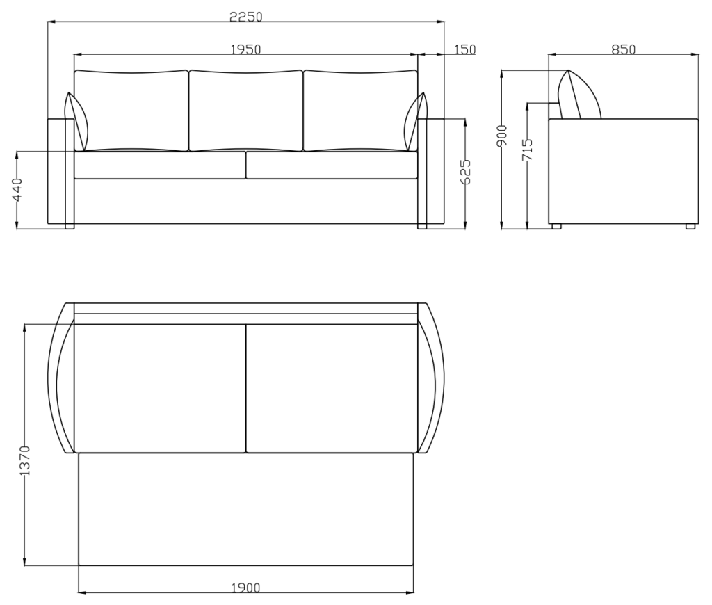 Mark — dimensions drawing