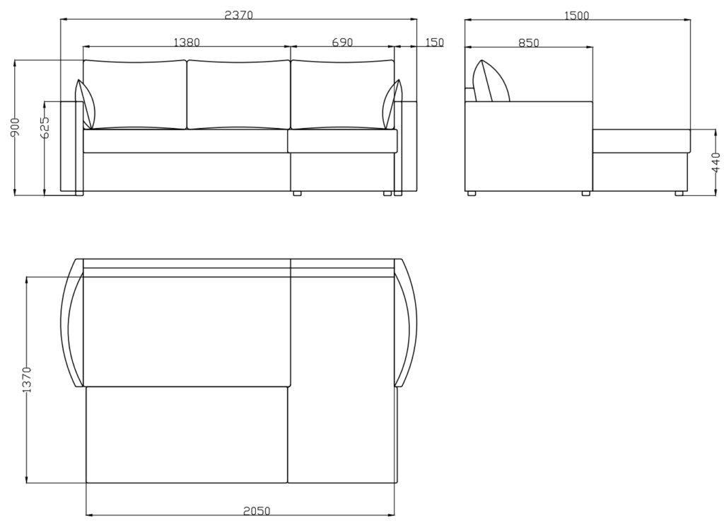 Mark — dimensions drawing